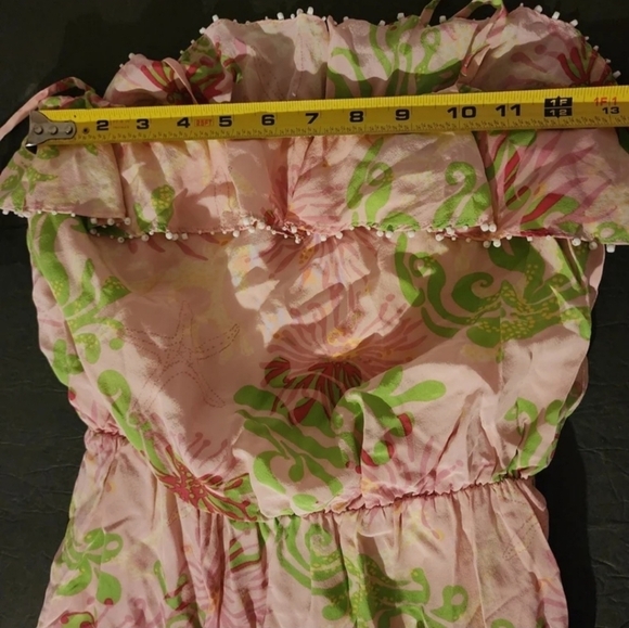 Lilly Pulitzer Darcia Silk Dress Lined Size 4 - Picture 8 of 9